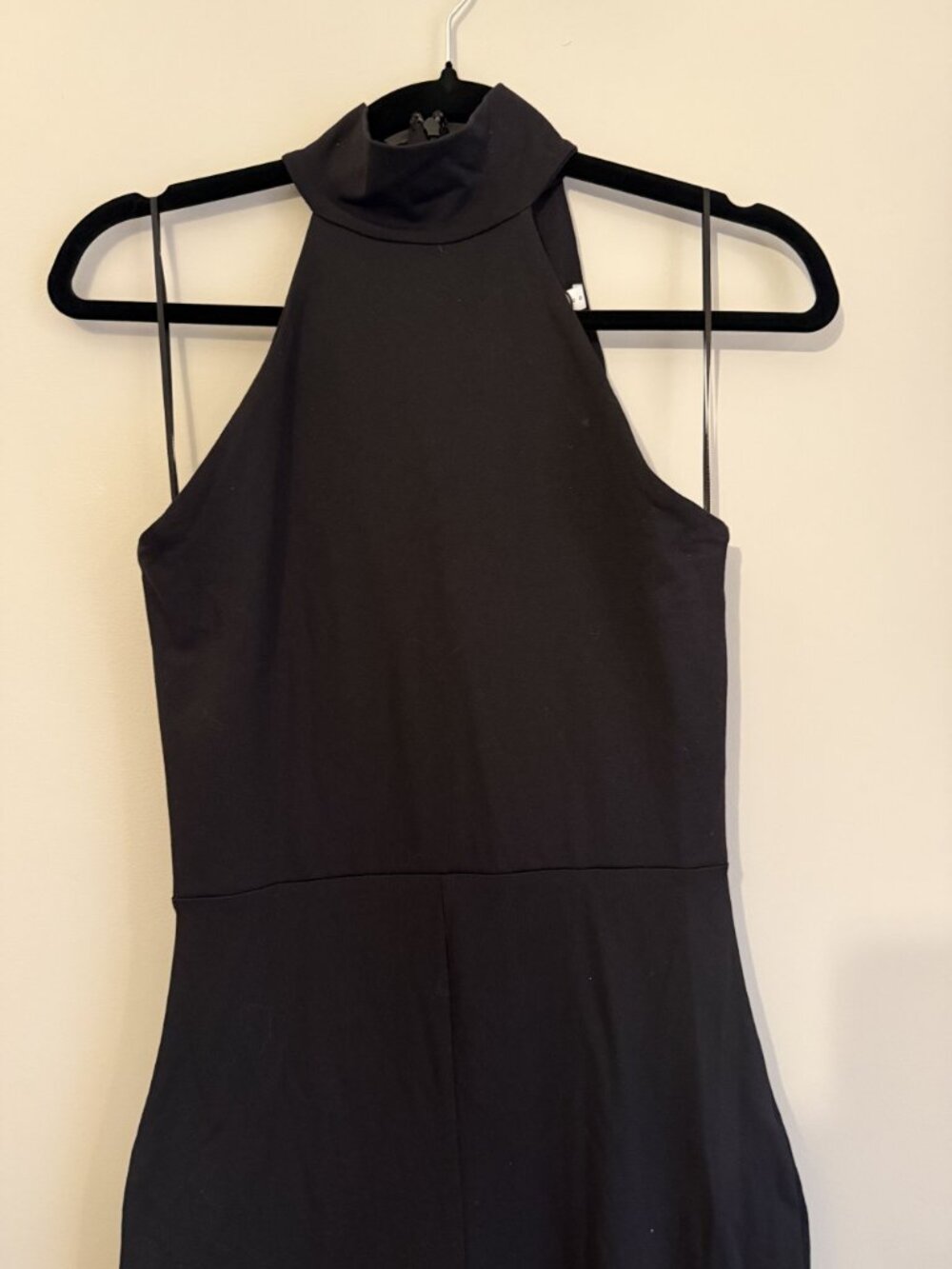 NWT Susana Monaco Mock Neck Sleeveless Leggings Jumpsuit Black Size S $218 [jb] - Picture 7 of 10